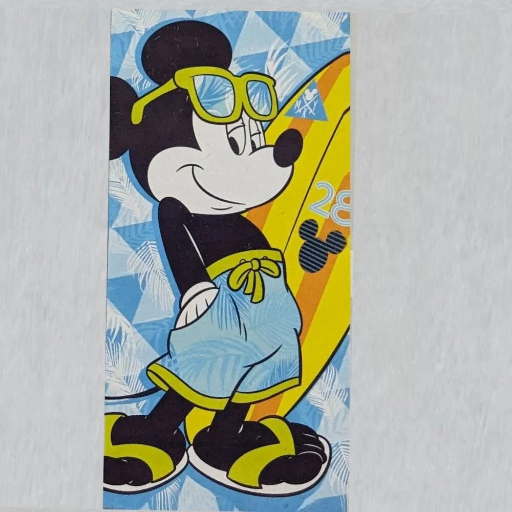 Mickey Mouse Jumping Beans Beach Towel Measures 28 x 58 Inches